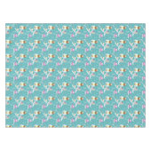 Schattige eigenaars die een winterdag vieren tafelkleed (Voorkant (Horizontaal))