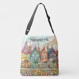 Schattige eigenzinnig fietsmeisje - Zie terug - Ta Crossbody Tas