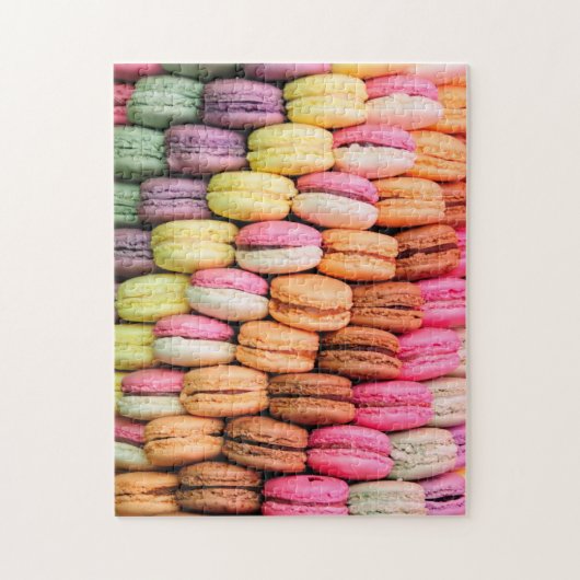 Schattige eigenzinnige kleurrijke Macaroons Legpuzzel (Verticaal)
