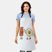 Schattige eitje en spek schort (Gedragen)