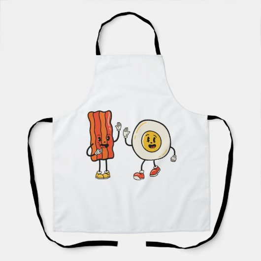 Schattige eitje en spek schort (Voorkant)