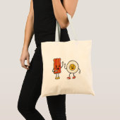 Schattige eitje en spek tote bag (Voorkant (product))