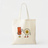 Schattige eitje en spek tote bag (Voorkant)