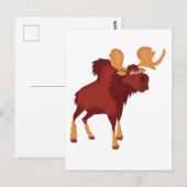 Schattige Eland Briefkaart (Voorkant / Achterkant)