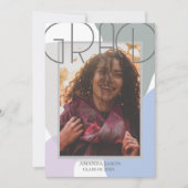 Schattige Elegant 2025 Afstudeerder Foto Afstudeer Kaart (Voorkant)