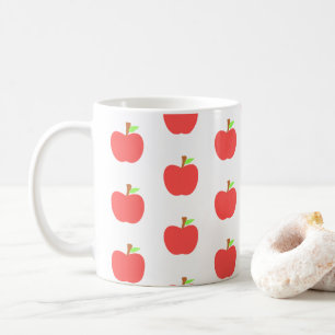 Schattige Elegant Apple Pattern Koffiemok