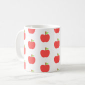 Schattige Elegant Apple Pattern Koffiemok (Voorkant links)