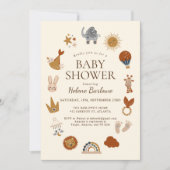 Schattige Elegant Boho Baby shower Kaart (Voorkant)