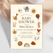 Schattige Elegant Boho Baby shower
