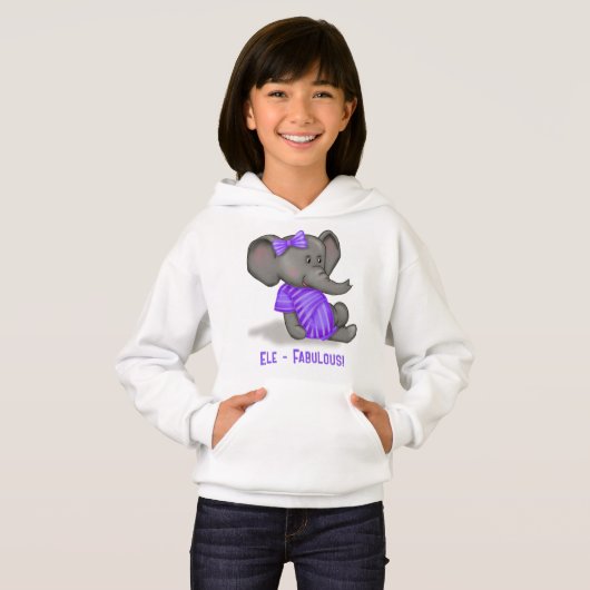 Schattige Elegant en Fabulous Baby Elephant (Voorkant volledig)