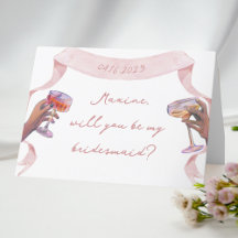 Schattige Elegant Gepersonaliseerd Bruidsmeisje Vo