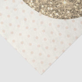 Schattige Elegant Glam Gold Glitter Hoefijzer Tissuepapier (Detail)