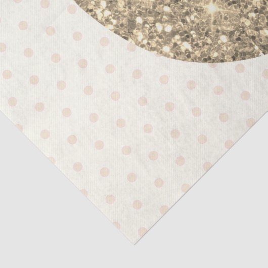 Schattige Elegant Glam Gold Glitter Hoefijzer Tissuepapier (Detail)
