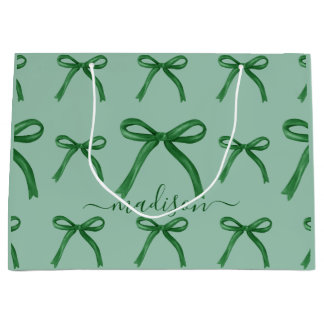 Schattige elegant groen boogpatroon groot cadeauzakje