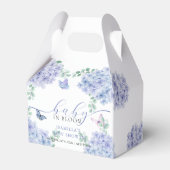 Schattige Elegant Hydrangea Floral Garden Baby sho Bedankdoosjes (Achterkant)