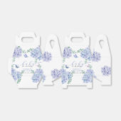 Schattige Elegant Hydrangea Floral Garden Baby sho Bedankdoosjes (Uitgevouwen)