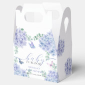 Schattige Elegant Hydrangea Floral Garden Baby sho Bedankdoosjes (Geopend)