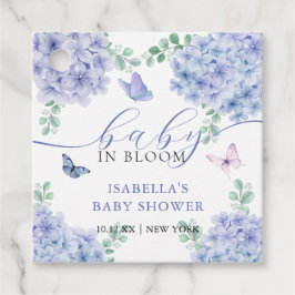 Schattige Elegant Hydrangea Floral Garden Baby sho Bedankjes Labels
