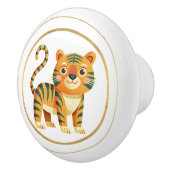 Schattige Elegant Kat Keramische Knop (Rechts)