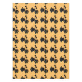 Schattige Elegant Modern Zwart & Geel Graduation c Tafelkleed (Voorkant)