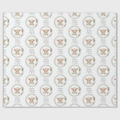 Schattige & Elegant Sober Support Kerstcadeau Cadeaupapier (Vlak)