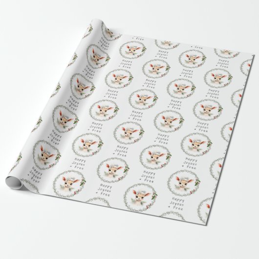 Schattige & Elegant Sober Support Kerstcadeau Cadeaupapier (Uitgerold)