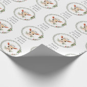 Schattige & Elegant Sober Support Kerstcadeau Cadeaupapier (Hoek)