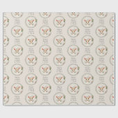 Schattige & Elegant Sober Support Kerstcadeau Cadeaupapier (Vlak)