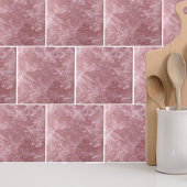 Schattige Elegant Trendy Baby Roze Rozenkwarts Kri Tegeltje