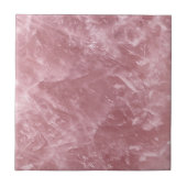 Schattige Elegant Trendy Baby Roze Rozenkwarts Kri Tegeltje (Voorkant)