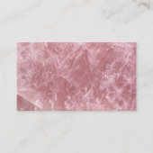 Schattige Elegant Trendy Baby Roze Rozenkwarts Kri Visitekaartje (Voorkant)