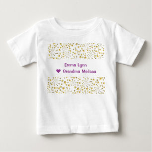 Schattige Elegant Trendy Gouden Sterren Naam Liefd