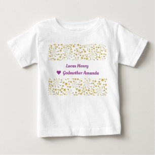 Schattige Elegant Trendy Gouden Sterren Naam Liefd