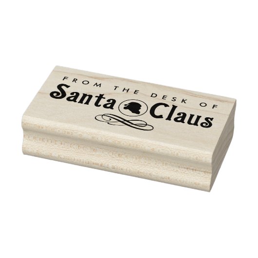 Schattige elegant vanaf het bureau van de kerstman rubberstempel (Stempel)