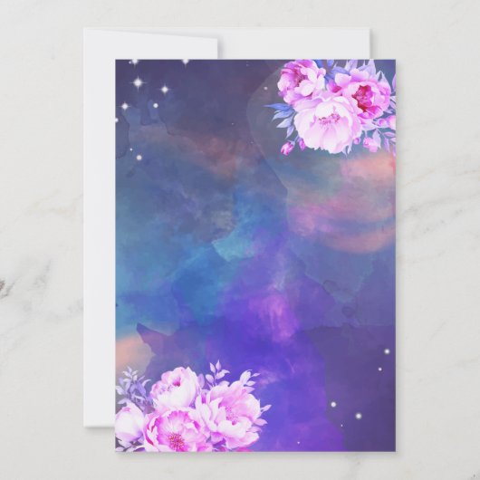 Schattige Elegant Zwaan Bloemen Waterverf Baby sho Kaart (Achterkant)