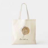 Schattige Elegante Boho Typografie Trendy Chic Tote Bag (Achterkant)