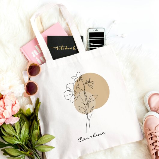 Schattige Elegante Boho Typografie Trendy Chic Tote Bag