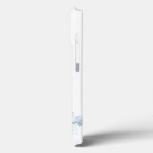 schattige elegante , meisje blauwe , moderne bloem Case-Mate iPhone case (Achterkant / Links)