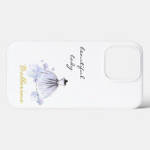schattige elegante moderne girale bloemen en kledi Case-Mate iPhone case (Achterkant (horizontaal))