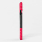 Schattige Elegante Rode Stippen Zwarte Strik Kat Case-Mate iPhone Case (Achterkant/rechts)