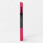 Schattige Elegante Rode Stippen Zwarte Strik Kat Case-Mate iPhone Case (Achterkant/links)