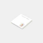 Schattige elegante zeemeermin in schelp post-it® notes (Schuin)