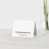 Schattige Elephant aangepaste Green Houndstooth-ka Bedankkaart (Achterkant)