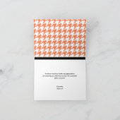 Schattige Elephant aangepaste Sinaasappel Houndsto Bedankkaart (Binnen)