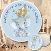 Schattige Elephant Baby Boy Shower Favoriet