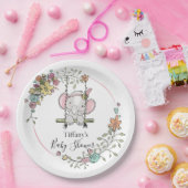 Schattige Elephant Baby shower Party Decor met Blo Papieren Bordje (Feest)