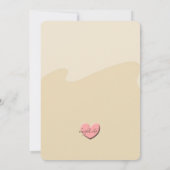 Schattige Elephant Couple Baby shower Uitnodiging (Achterkant)