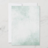 Schattige Elephant Greenery Waterverf Baby shower Kaart (Achterkant)