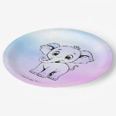 Schattige Elephant Paper Bord (Gekanteld)