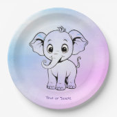 Schattige Elephant Paper Bord (Voorkant)
